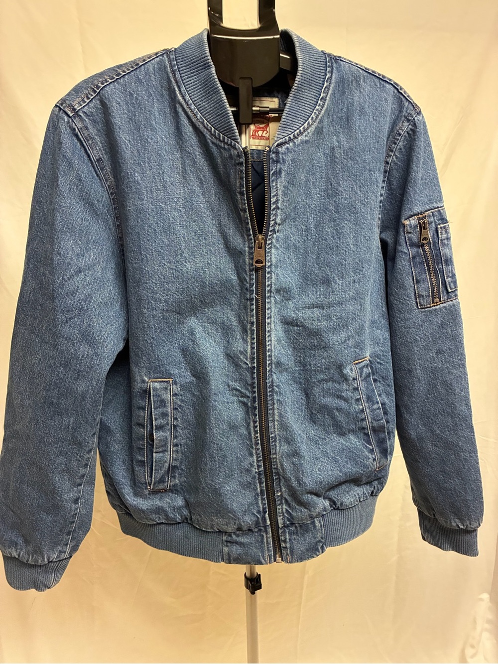 NWT Levi’s Denim Quilted Bomber Flight Jacket Size M